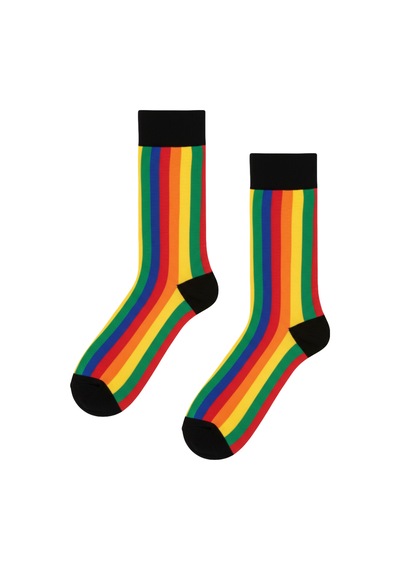 Carnaval Socks Gökkuşağı Desenli Renkli Çorap Çok Renkli