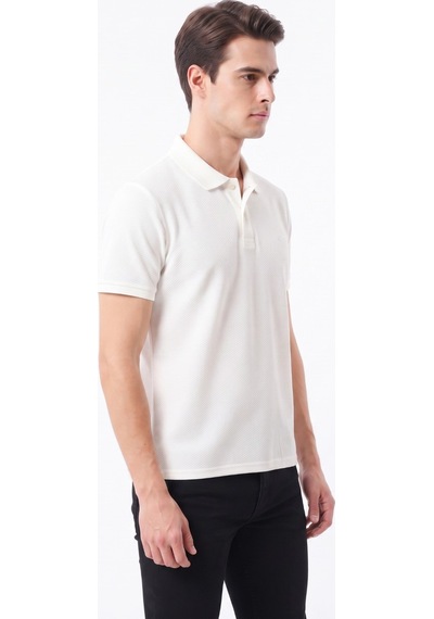 Kamer Erkek Polo Yaka Kısa Kollu Tişört Regular Kalıp 2610 Bgl-st05606 Beyaz