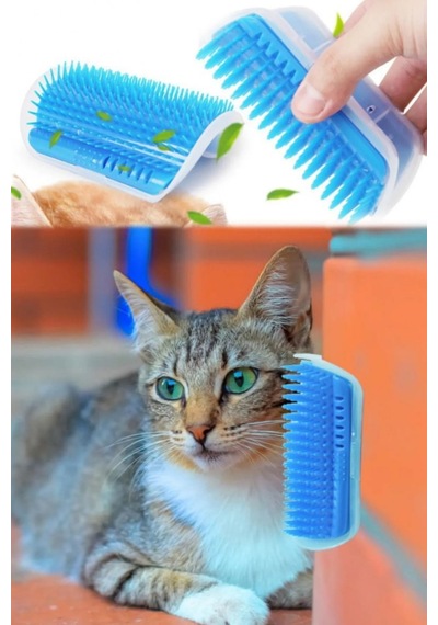 Cat It Pratik Kedi Tüyü Kaşıma Ve Tarama Aparatı Duvara Monte Kaşıma Aleti