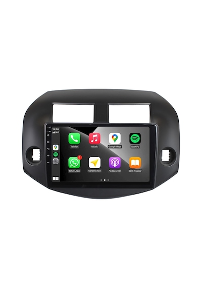 Toyota Rav 4 Araç Multimedya Android Ekran Carplay Navigasyon Double Teyp 4+64 9" 06-12 Black Cadence