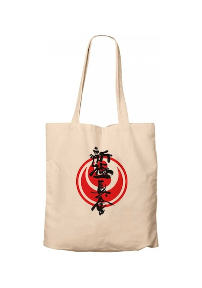 Shinkyokushin Karate Dojo Fight Krem Kanvas Bez Çanta