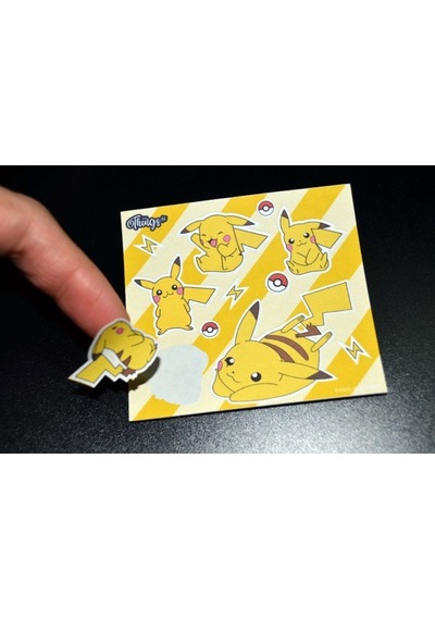 Mini Things Art Özel Tasarım Pikaçu Pikachu Pokemon Sticker 11 Parça Set -1 Adet-