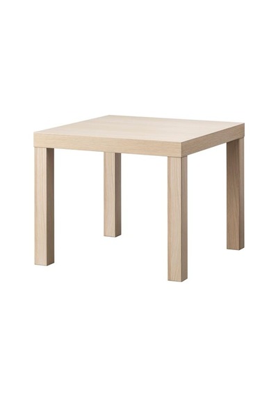 Ikea Lack Yan Sehpa, Ağartılmış Meşe Görünümlü, 55x55 Cm