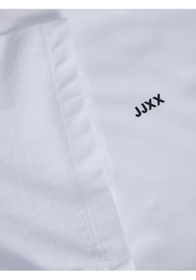 Jack & Jones Kadın Minimal Jjxx Logolu Kısa Kollu Tişört - Andrea Beyaz