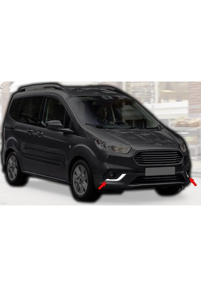 KromGaraj Ford Yeni Tourneo Courier Sis Farı Çerçevesi 2018- Sonrası 2 Parça