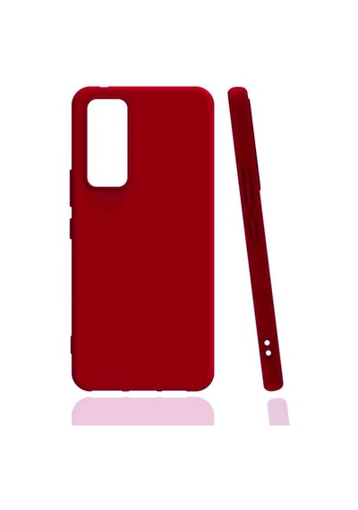 Vivo Y70 Kılıf Kamera Korumalı Silikon Rubber Arka Kapak Kırmızı