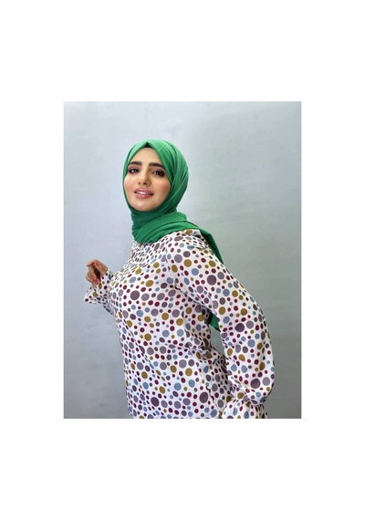 Aldaiyr Hijab Kadın Bambu Kraş Yeşil001
