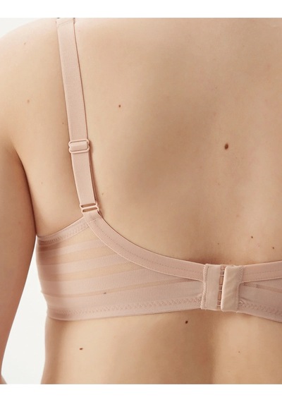Aster Balenli Toparlayıcı Çizgili Sütyen Nude