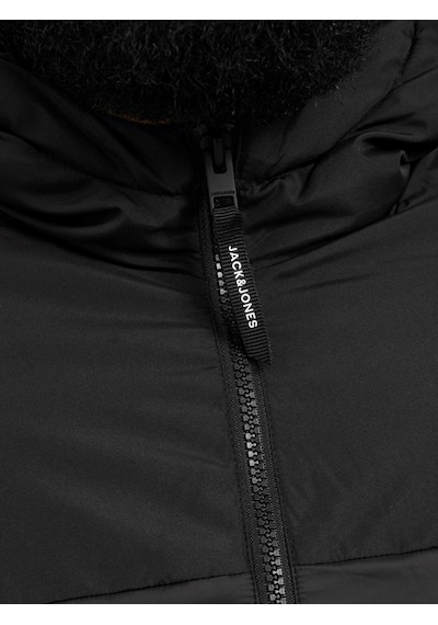 Jack & Jones Jack&Jones Kapüşonlu Büyük Beden Siyah Erkek Mont 12243520 Siyah