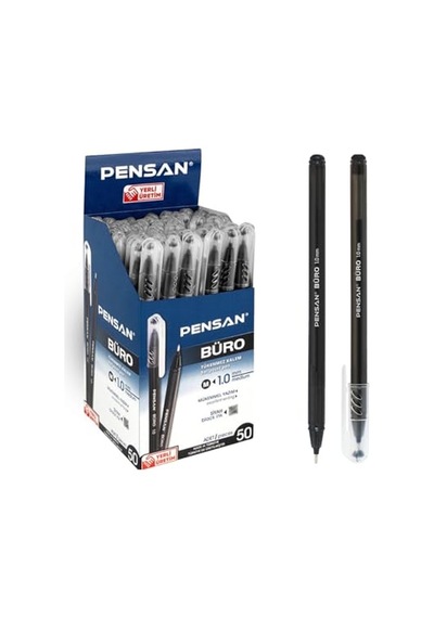 Ayrex 2270 Büro Tükenmez Kalem 1mm Siyah 50'li Kutu Genel