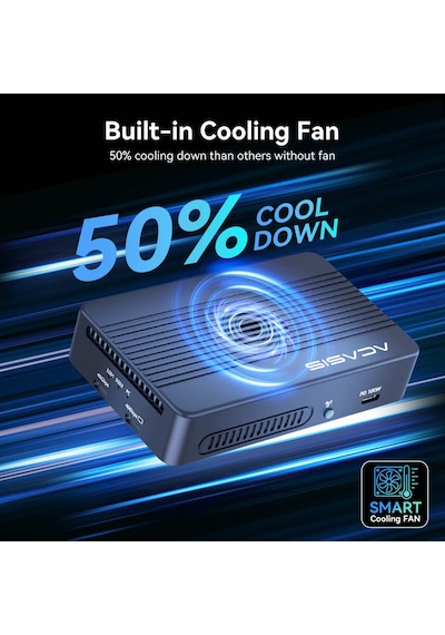 Acasis Tbu405pro Max 6 İn 1 - 2 Adet 8tb M.2 Ssd Takılabilen, 2x 40gbps Thunderbolt 4, Hdmı, Usb 3.2, Pd 100w, Raıd Özellikli, Fanlı Disk Kutusu Ac-tbu405pro-max Acasis Tbu405pro Max 6 İn 1 - 2 Adet 8tb M.2 Ssd Takılabilen, 2x 40gbps Thunderbolt 4, Hdmı, Usb 3.2, Pd 100w, Raıd Özellikli, Fanlı Disk Kutusu Ac-tbu405pro-max