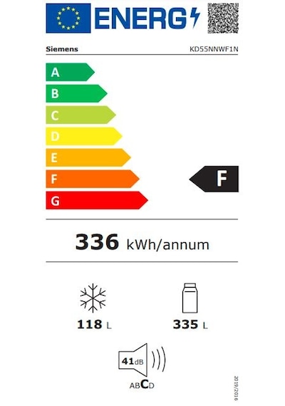 Siemens KD55NNWF1N 453 LT No-Frost Çift Kapılı Buzdolabı