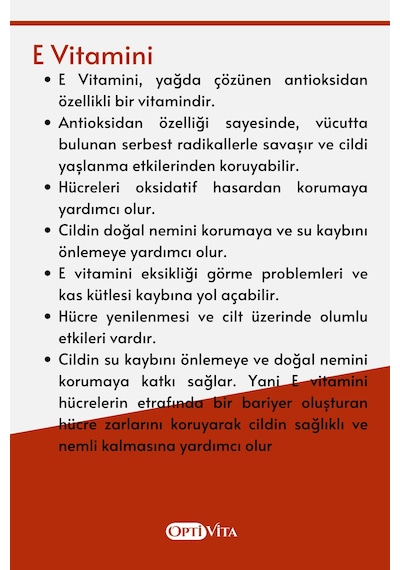 Optivita Vitamin E 400 IU 268 MG 50 Softjel