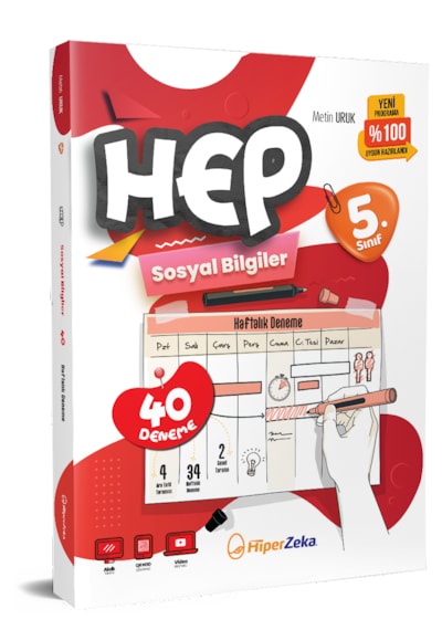2027 5. Sınıf Haftalık Hep Sosyal Bilgiler 40 Deneme |Metin Uruk