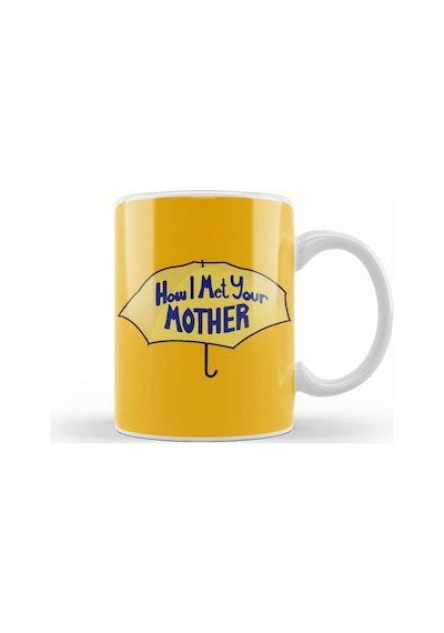 How I Met Your Mother Yellow Umbrella Kupa Bardak Porselen Karışık