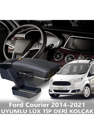 Ford Courier 2014-2021 Uyumlu Premium Deri Kol Dayama Kolçak Lüx Tip