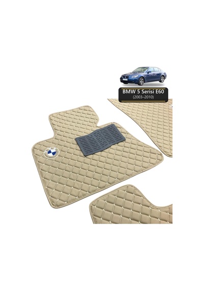 Oto Halı Paspas Bmw 5 Serisi E60 2003-2010 Uyumlu M M Teknik Sport Kaymaz & Şık Tasarım