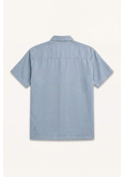 Defacto Regular Fıt Tencel Kısa Kollu Mavi Gömlek E2530ax26smbe299 Mavi-be299
