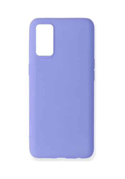 Oppo Reno 5 Kılıf Kamera Korumalı Silikon Rubber Arka Kapak Lila