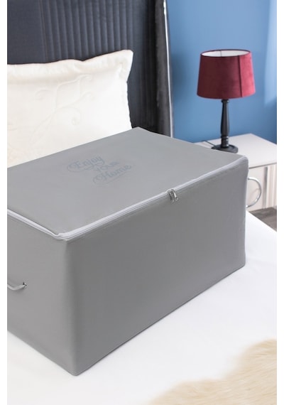 Serstil Orta Boy Baskı Detaylı Antrasit Hurç 63 X 40 X 34 Cm Gri