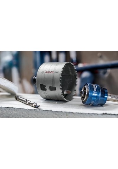 11 X Pro Multi Material Power Change Plus Delik Açma Testeresi Seti, Şeffaf Kılıf Yumuşak Ahşap, Alçıpan Duvar