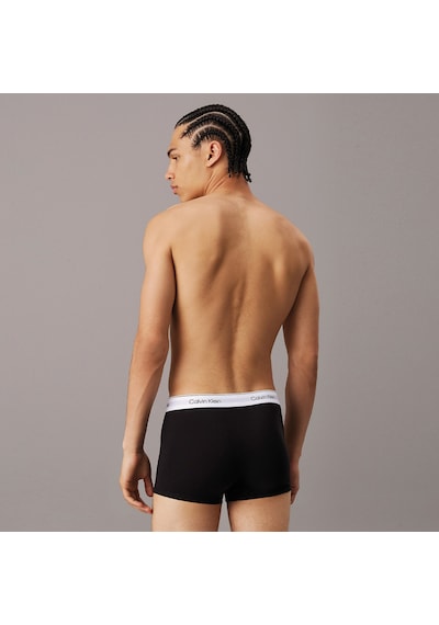 Calvin Klein Trunk 3'lü Erkek Siyah Beyaz Bantlı Boxer 026 Lv00nb4392 Siyah