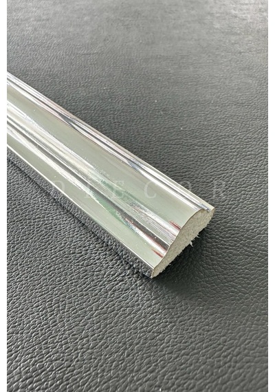 Diecor Dekoratif Polistren 20 Adet 2,5 Cm Düz Gümüş Duvar Çıtası Beyaz 2,5 Cm Model:xa229