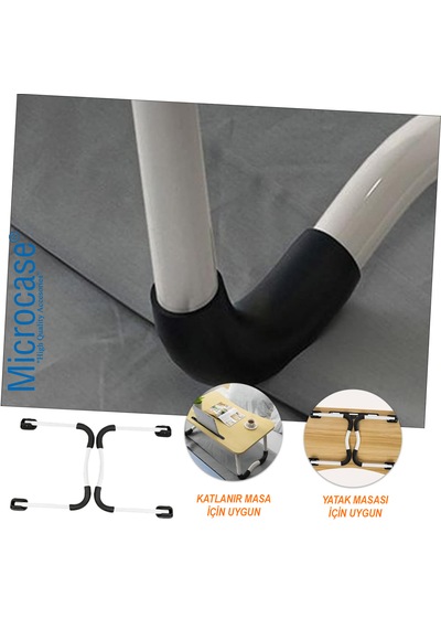 Microcase  AL4515 Katlanabilir Kaymaz Çalışma Masası Yatak Sehpası Ayağı 2'li