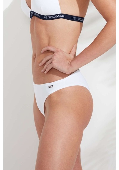U.S. Polo Assn. Kadın Beyaz Brazilian Bikini Alt 21512