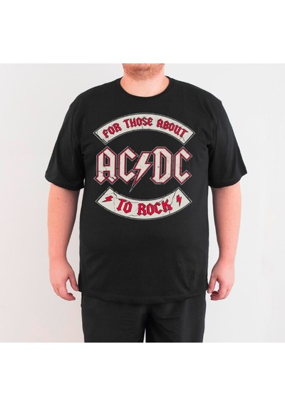 Bant Giyim Ac/Dc Büyük Beden Siyah Erkek T-Shirt Tişört 4Xl Çok Renkli