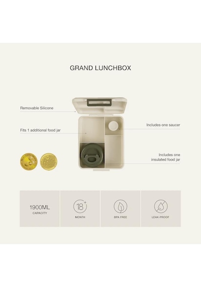 Citron Grand Beslenme Kutusu Seti - 4 Bölmeli, Sosluk Ve Çelik Kavanozlu - Cherry 1196458 Diğer
