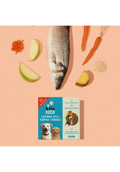 Kito Fresh Levrek Etli Taze Yetişkin Köpek Yemeği 6 x 250 G