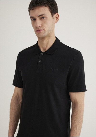 Mavi - Mavi Siyah Siyah Polo Tişört 0611837-900 Siyah