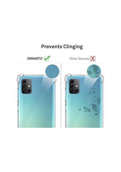 Galaxy A71 Köşeleri Airbagli Ultra Koruma Şeffaf Zırh Kılıf