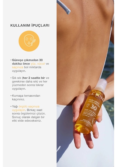 Yüksek Korumalı Güneş Koruyucu Yağ Organik Kayısı Yağı İçeren Spf 30 150 Ml