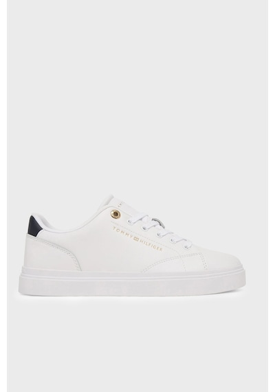 Tommy Hilfiger Deri Sneaker Ayakkabı Kadın Ayakkabı Fw0fw09105 0k6 Beyaz