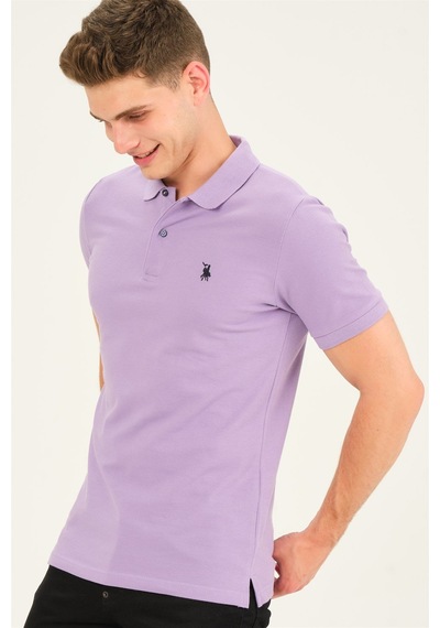 T8561 Dewberry Erkek Tshırt-lila Lila