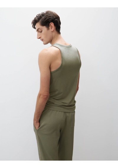 Marks & Spencer Supima Pamuk Modal Karışımlı Kolsuz Atlet T07001620a Yeşil