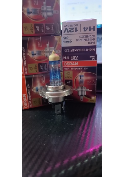 Osram H4 Night Breaker Performans Ampulu 12v +%220 Fazla Işık %20