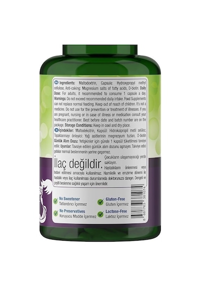 Nature'S Supreme Biotin 5000 Mcg 120   Kapsül