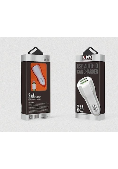 Emy My-131 2 Port 5v-3.4a Kafa + Mıkro Kablolu