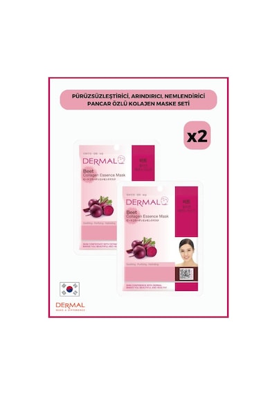 Dermal Pancar Özlü Kolajen Maskesi 2 x 23 G