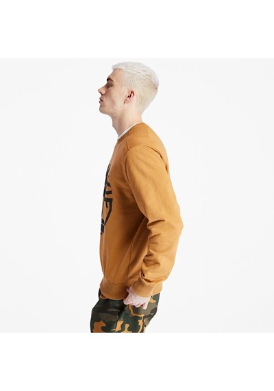 Timberland Tımberland Tree Logo Crew Neck Sweatshirt Tb0a2bj8p571-wheat Boot/black Koyu Sarı