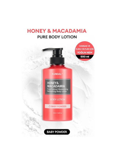 Kundal Honey&Macadamia Pure Baby Powder Body Lotion 500 ML
