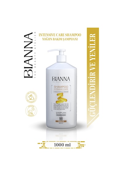 Keratin Özlü Ve Parabensiz Güçlendirici Ve Yenileyici Saç Bakım Şampuanı Büyük Boy - 1000ml Saçşampuan