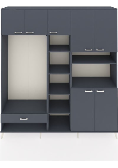 Hyperion Dolap 11 Raflı Tek Çekmeceli 7 Kapaklı 220x44x243 Antrasit-antrasit/antrasit Antrasıt/antrasıt - Antrasıt Hyperion Dolap 11 Raflı Tek Çekmeceli 7 Kapaklı 220x44x243 Antrasit-antrasit/antrasit Antrasıt/antrasıt - Antrasıt