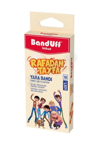 3 Adet Banduff Yara Bandı Lisanslı Rafadan Tayfa 10'lu