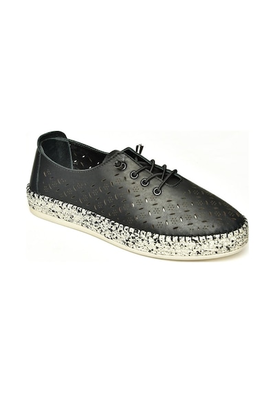 Fox Shoes U555100103 Siyah Hakiki Deri Günlük Kadın Ayakkabı Siyah-hakiki Deri Siyah