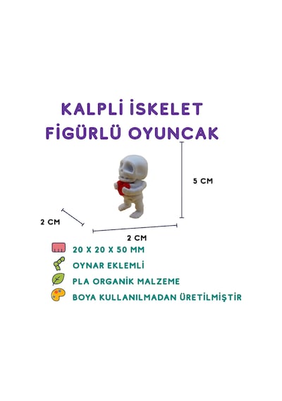 7'li Set Ahtapot İskelet Kuş Unicorn Kaplumbağa Tukan Kuşu Yarasa