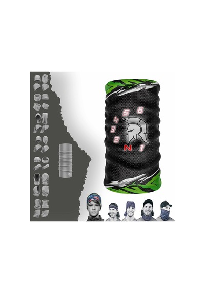 Spartans Rider Desenli Boyunluk Dikişsiz Tüp Maske Buff Baf Saç Bandı Uv+50 Yansıtıcı 4 Mevsim Yarı Termal Üründür - 916399347